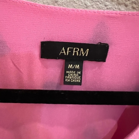 Afrm hazel pink floral midi dress medium - Picture 4 of 5